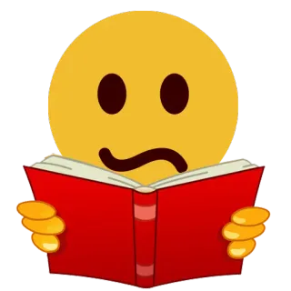 📔 325e88d3 이모지, 독서, 책, 걱정, 불편, 혼란 telegram sticker