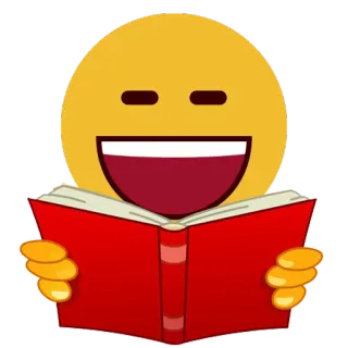📔 5b01f7c7 이모지, 독서, 책, 학습, 행복, 스마일리, 교육 telegram sticker