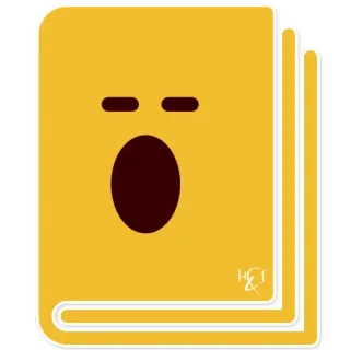 📔 76709575 책, 이모지, 하품, 졸린, 얼굴, 표정 telegram sticker