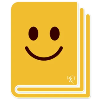 📔 eaa95111 웃는 얼굴, 이모티콘, 책, 행복, 만화, 아이콘 telegram sticker