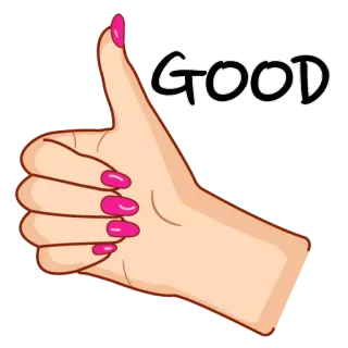 👍 01d7c8e8 GOOD Thích, Tốt, Tích cực, Cử chỉ tay, Đồng ý, Phê duyệt telegram sticker