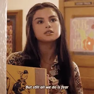 💋 09e48a27 But still all we do is fear medo, citação, emoção whatsapp sticker