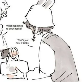 ☁️ 28f2f893 What happened to your house? That's just how it looks telegram sticker