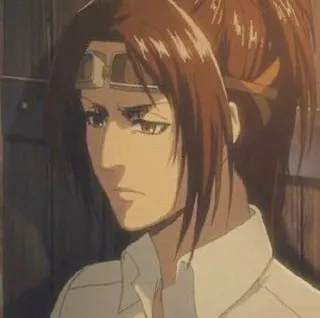 🌻 1e6a3da7 Hange Zoë Attack on Titan Anime, Personaggio, L'attacco dei giganti, AOT, Hange, Zoe telegram sticker