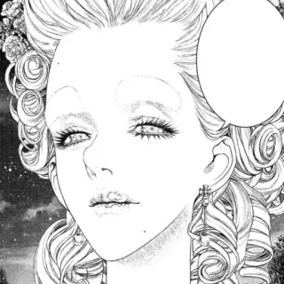 😏 6acff168 портрет, женщина, манга, иллюстрация, лицо whatsapp sticker