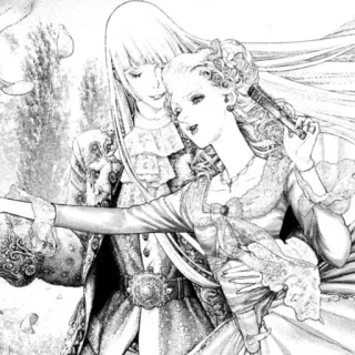 😍 e0c1af9b Манга, Суд, 18 век, Аристократия, Исторический, Пара, Роза Версаля whatsapp sticker