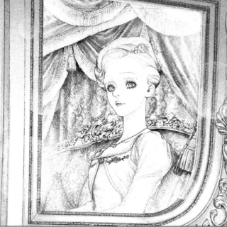 🙂 e40eafd1 портрет, женщина, искусство, рисунок, иллюстрация, винтаж whatsapp sticker