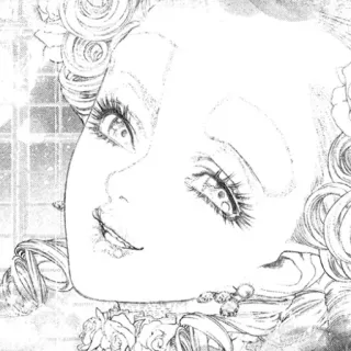 😄 e8b44e38 портрет, женщина, произведение искусства, эскиз, женский whatsapp sticker