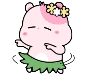 💃 ccf705a7 hamster, cartoon, cute, dancing, animal, character, kawaii telegram sticker
