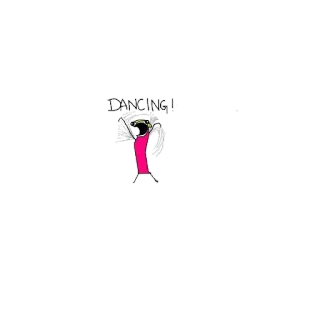 💃 44e45e1d DANCING! ダンス, 棒人間, お祝い, 幸せ whatsapp sticker