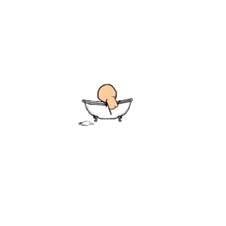 💦 9598b3e3 お風呂, バスタブ, 中指, 失礼, 侮辱, 不快, ジェスチャー whatsapp sticker