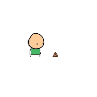 💩 d7115767 棒人間, サイアナイド・アンド・ハピネス風, 漫画, うんち絵文字 whatsapp sticker