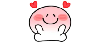 🥰 571dad02 mignon, dessin animé, kawaii, coeur, amour, Kirby whatsapp sticker
