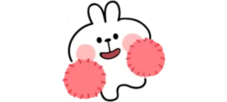 💃 f9ba5722 lapin, mignon, animal, sticker, dessin animé, autocollant whatsapp sticker