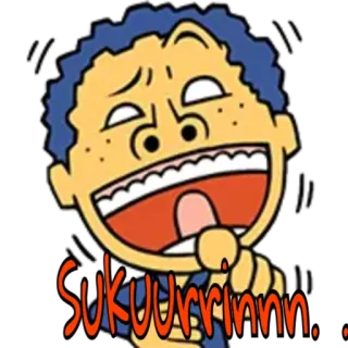 😜 c98f334c Sukuurrrinnn Dibujo animado, Persona, Divertido, Risa telegram sticker