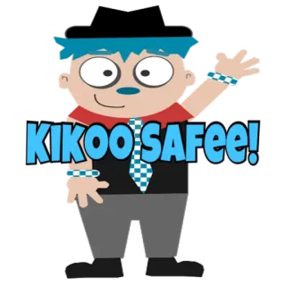 🤗 ee0dd288 KIKOO SAFEE! Dibujo animado, Personaje, Saludando, Amigable, Animado telegram sticker