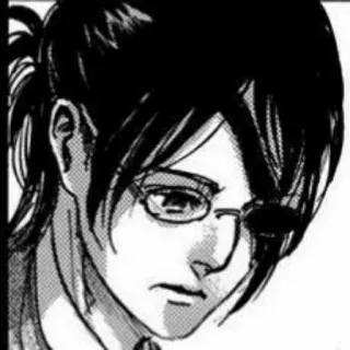 🦦 df8825e2 Hange Zoe Attack on Titan Anime, Manga, Hange Zoe, L'attacco dei giganti telegram sticker