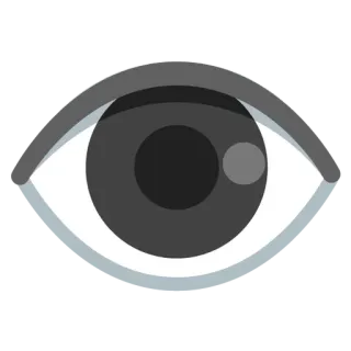 👁 67e082df occhio, emoji, pixelato, che guarda, sguardo whatsapp sticker