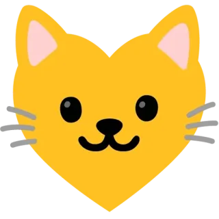 🧡 b5783933 gatto, gattino, animale, cuore, carino whatsapp sticker
