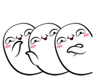 🌝 2944015a Cartoon, Niedlich, Gesichtsausdrücke, Errötend telegram sticker