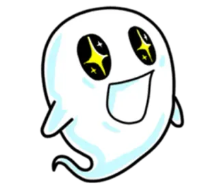 😻 bbe31729 geist, niedlich, glitzer, kawaii, cartoon telegram sticker