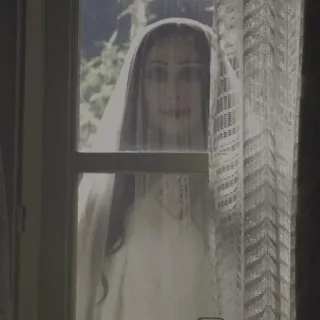 🔗 b1576eb8 女性, 花嫁, 窓, カーテン, 幽霊 telegram sticker
