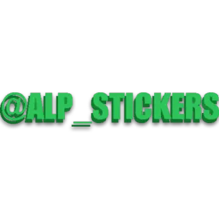 🦙 42b53415 @ALP_STICKERS pegatina, verde, ALP_STICKERS, texto, tipografía telegram sticker