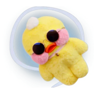🐣 259d3669 anatra, bambola, carino, peluche, animale, cartone animato, giocattolo telegram sticker