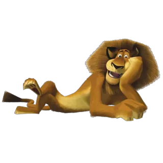 😊 76a1cfb0 Alex Madagascar Löwe, Zoo, Tier, Cartoon, Dreamworks telegram sticker