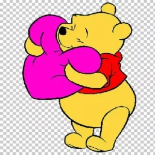 💓 2a0718f5 Winnie the Pooh winnie puuh, zeichentrick, disney, charakter, bär, herz telegram sticker