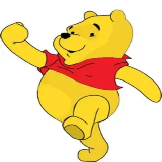 😉 5b3a844a Winnie the Pooh winnie puuh, cartoon, disney, gelber bär telegram sticker