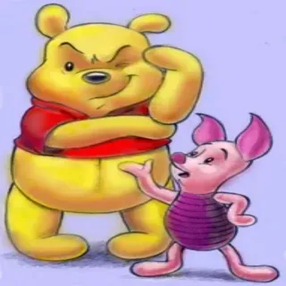 🤔 9ee89a3f Winnie the Pooh Winnie Puuh, Ferkel, Cartoon, Freundschaft, Disney telegram sticker