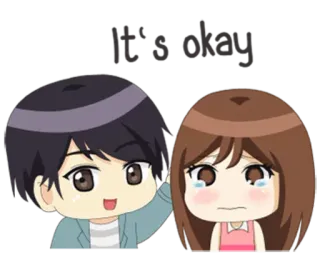 😀 23d5ceef It's okay comfort, support, empathy, cheer up, encouragement telegram sticker