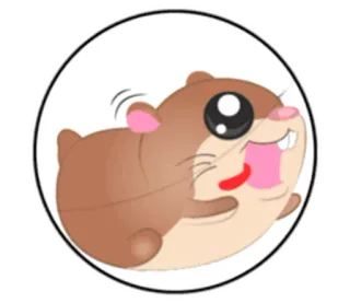 🏃‍♀️ 96d20a53 criceto, carino, animale, cartone animato, animale domestico, roditore telegram sticker