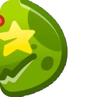 🫥 980912e9 สีเขียว, ดาว, ต้นคริสต์มาส, เครื่องประดับ telegram sticker