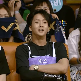 🌑 a776e870 빅스 mężczyzna, portret, azjatycki, zegarek, celebryta whatsapp sticker