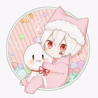 🎟 c7214471 Maru Maru Anime, Kawaii, Carino, Chibi, Cartoni animati telegram sticker