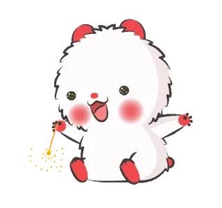 😲 a506bc82 Gấu trúc, Dễ thương, Động vật, Lấp lánh telegram sticker