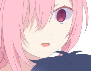 😱 03321cca อนิเมะ, ผมสีชมพู, ผู้หญิง, การ์ตูน telegram sticker