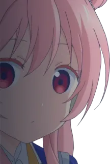 👀 2dd8aede อนิเมะ, ผู้หญิง, ผมสีชมพู, ภาพเหมือน telegram sticker