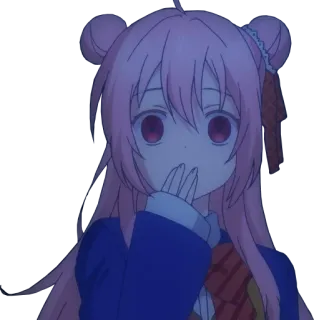 🤭 658f4c7b อนิเมะ, ผู้หญิง, ตกใจ, น่ารัก, ผมสีชมพู telegram sticker