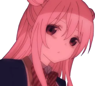 😒 a496e95f อนิเมะ, ผู้หญิง, ผมสีชมพู, น่ารัก, ชุดนักเรียน telegram sticker