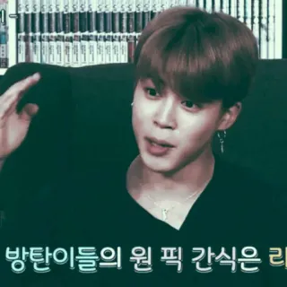 🎠 3ab522d3 방탄이들의 원 픽 간식은 리 coréen, snacks, BTS telegram sticker