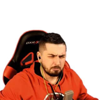 😑 d439e7ba đàn ông, người, đỏ, ghế telegram sticker