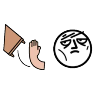 😎 6a1aec2b Meme, Tidak setuju, Tangan, Komputer, Gagal telegram sticker