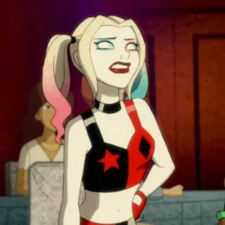🎪 14613028 Harley Quinn harley quinn, dc comics, phim hoạt hình, nhân vật phản diện, nhân vật telegram sticker