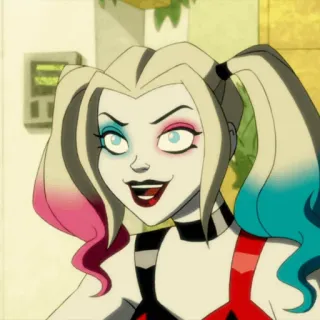 🎪 31adbf32 Harley Quinn harley quinn, dc comics, phim hoạt hình, siêu phản diện, joker, nhân vật truyện tranh telegram sticker
