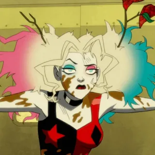 🎪 5b358c55 Harley Quinn hoạt hình, Harley Quinn, DC Comics, truyện tranh, kẻ phản diện, nhân vật telegram sticker