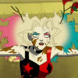 🎪 67794ee2 Harley Quinn Harley Quinn, DC Comics, hoạt hình, nhân vật phản diện telegram sticker