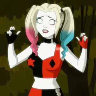 🎪 79cb9824 Harley Quinn Harley Quinn, DC Comics, kẻ phản diện, phim hoạt hình telegram sticker